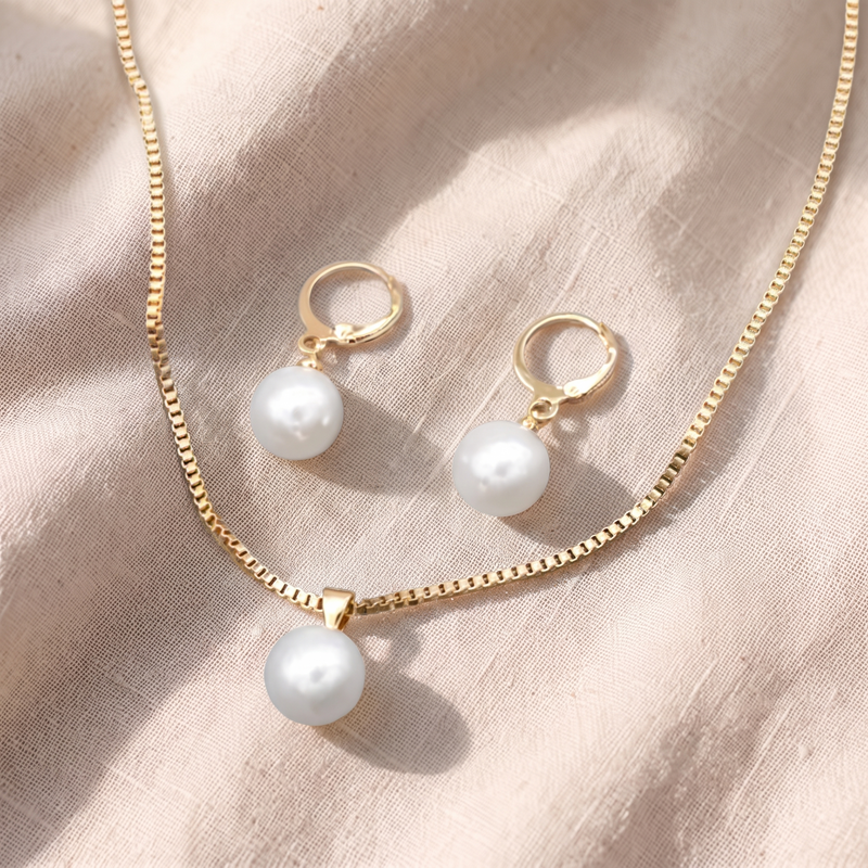 Golden Grace biserni set nakita | Zlato